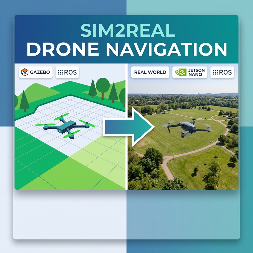 Sim2Real Drone Navigation